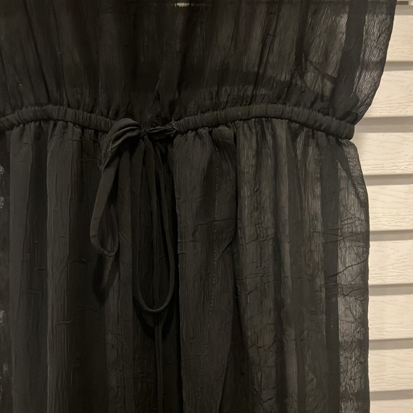 Beach Sheer Cover Up  Black - Picture 2 of 3